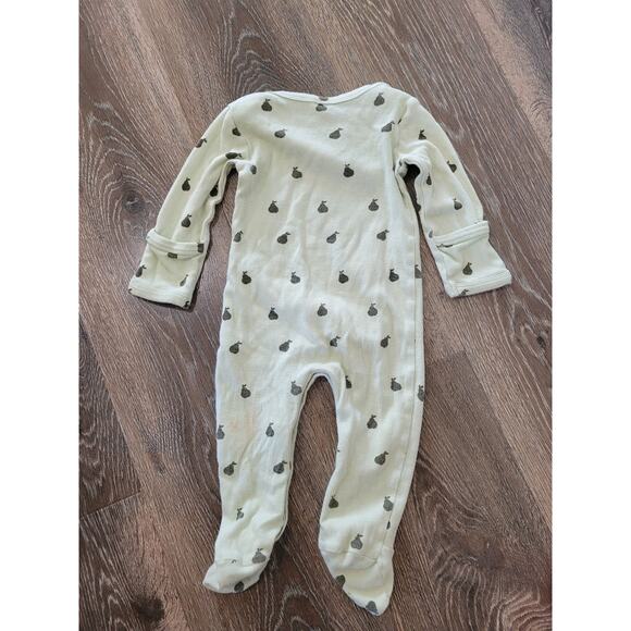 Kate Quinn Baby Pear Green Ribbed Long Sleeve One Piece size‎ 6-9 months #8 - Picture 2 of 5